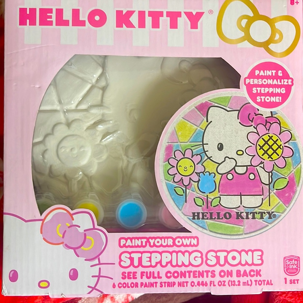 Hello kitty stepping stone paint your own !!